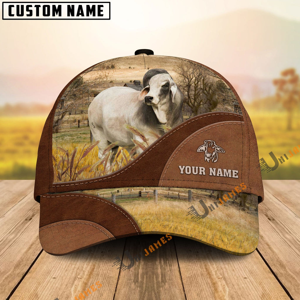 Brahman Farm Living Pattern Customized Name Cap