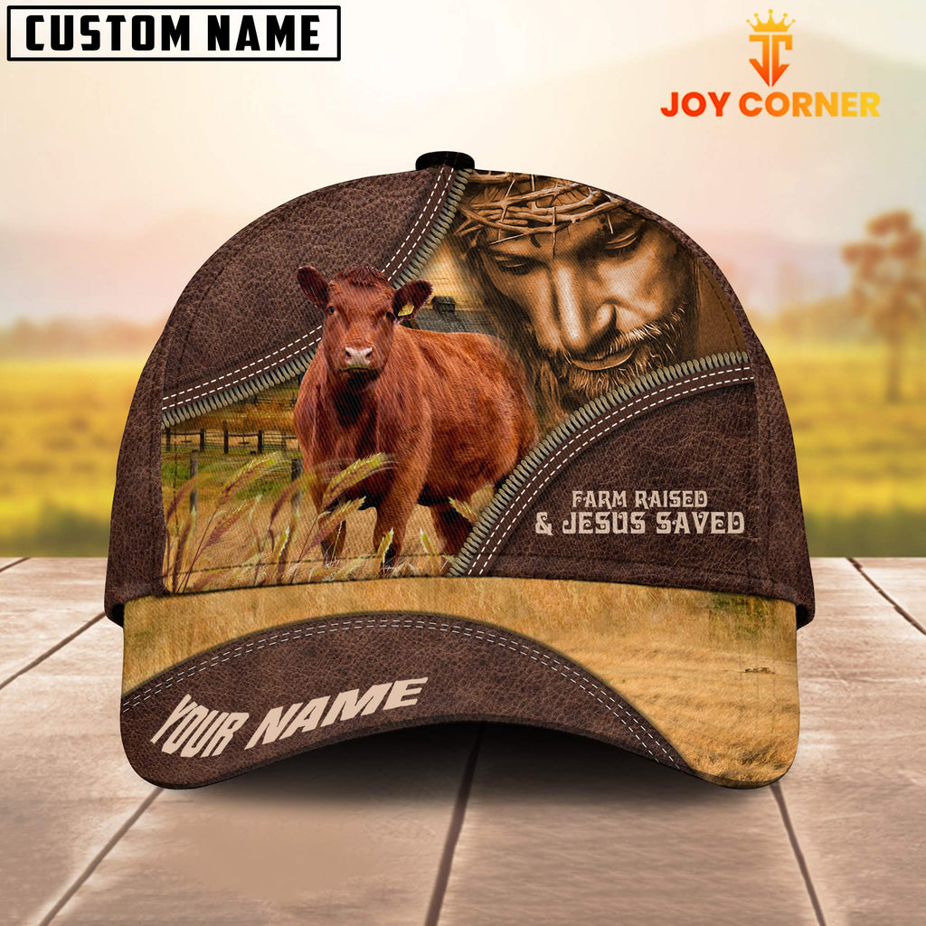 Red Angus Farm & Jesus Customized Name Cap