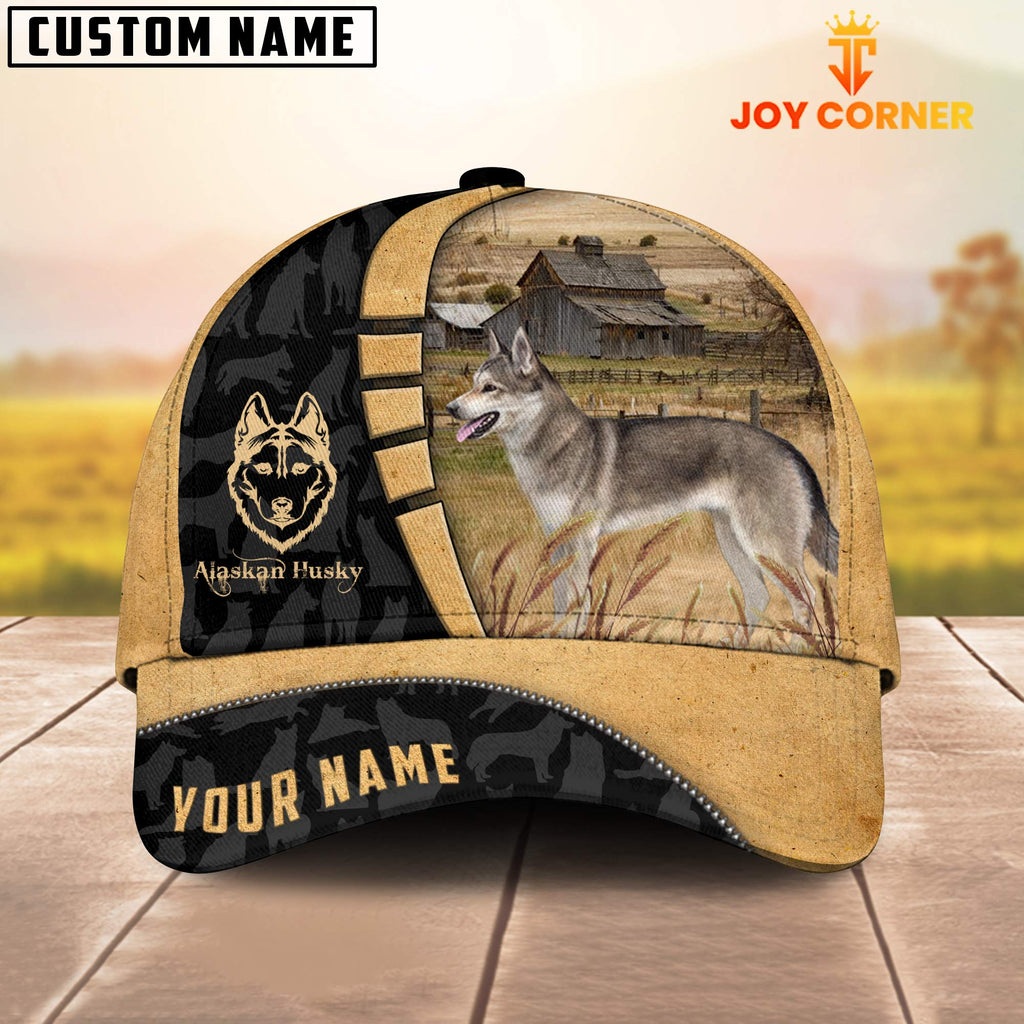 Custom Name Alaskan Huskey Cattle 3D Cap