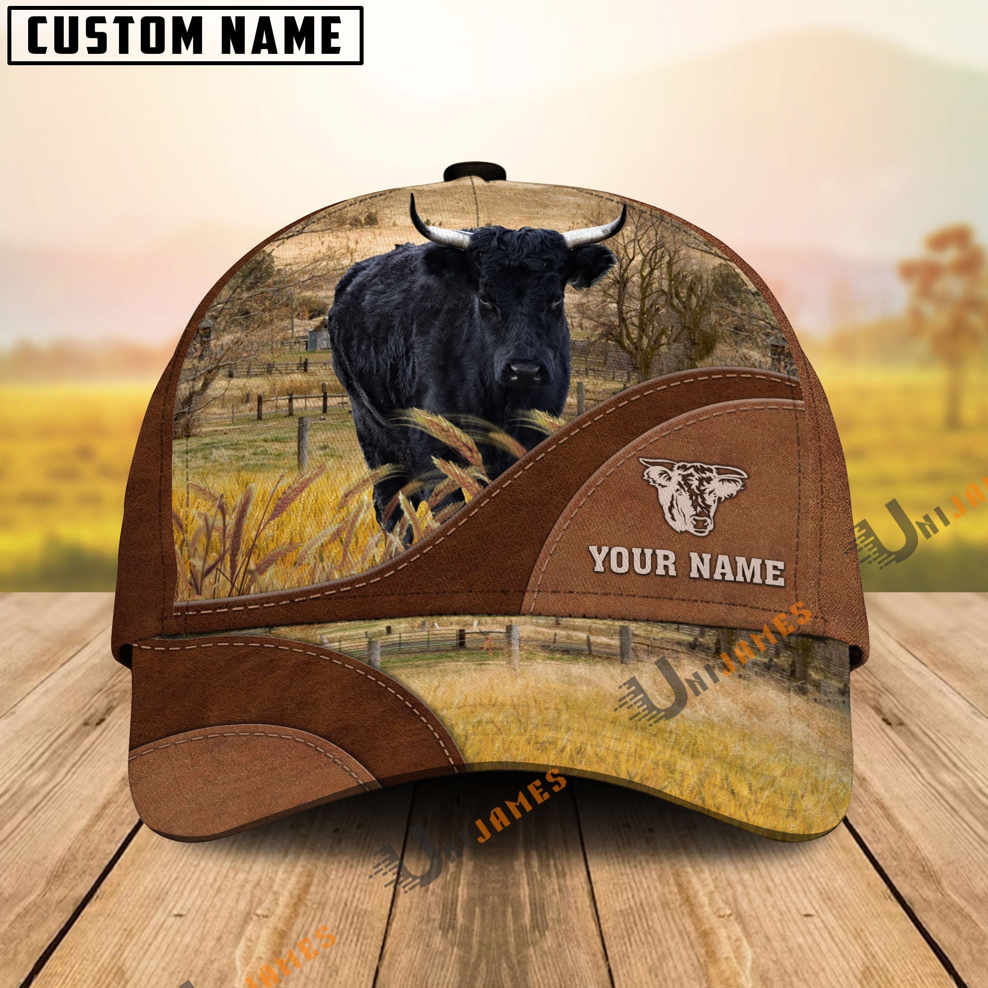 Dexter Farm Living Pattern Customized Name Cap