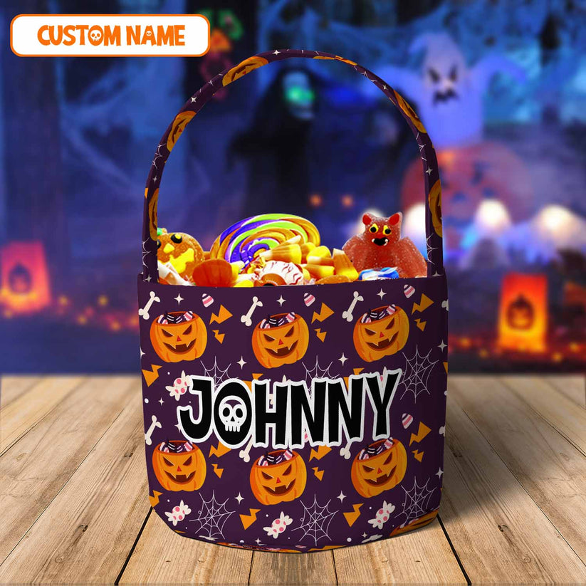 Personalized Name Halloween Basket