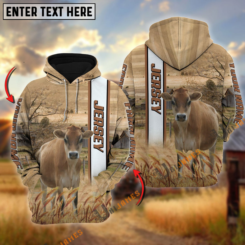 Jersey Happy Farm Life Personalized Name, Farm Name 3D Hoodie