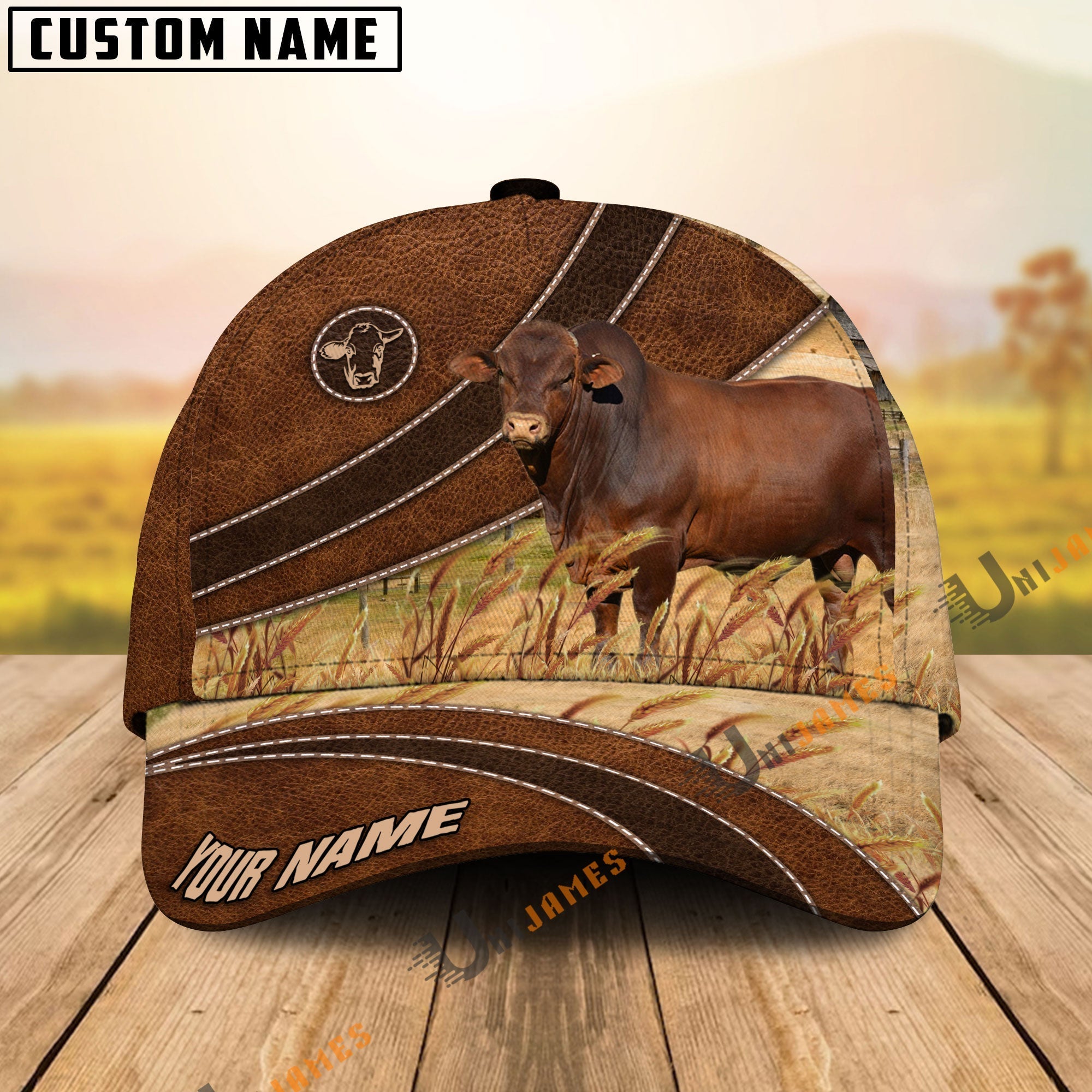 Beefmaster Cool Farming Customized Name Cap
