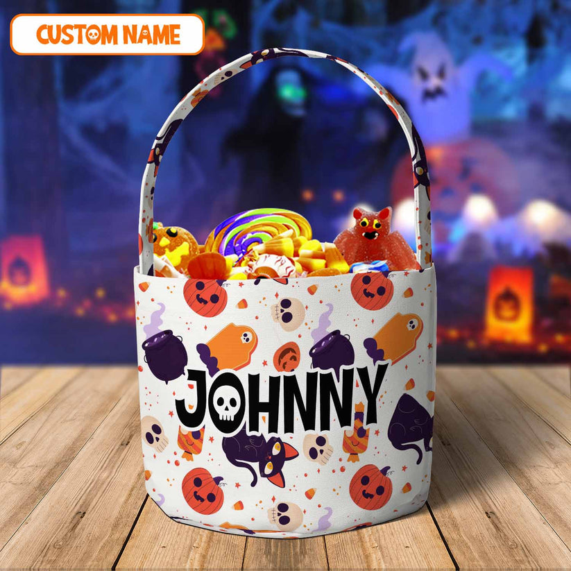 Personalized Name Halloween Basket