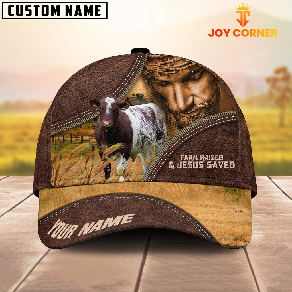 Shorthorn Farm & Jesus Customized Name Cap