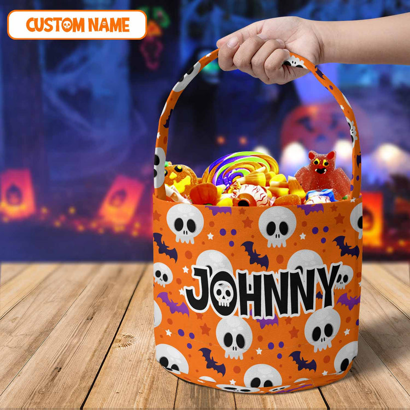 Personalized Name Halloween Basket