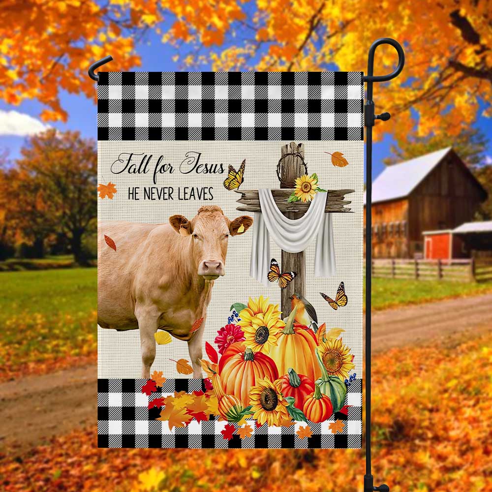 Limousin Cattle Fall For Jesus Flag