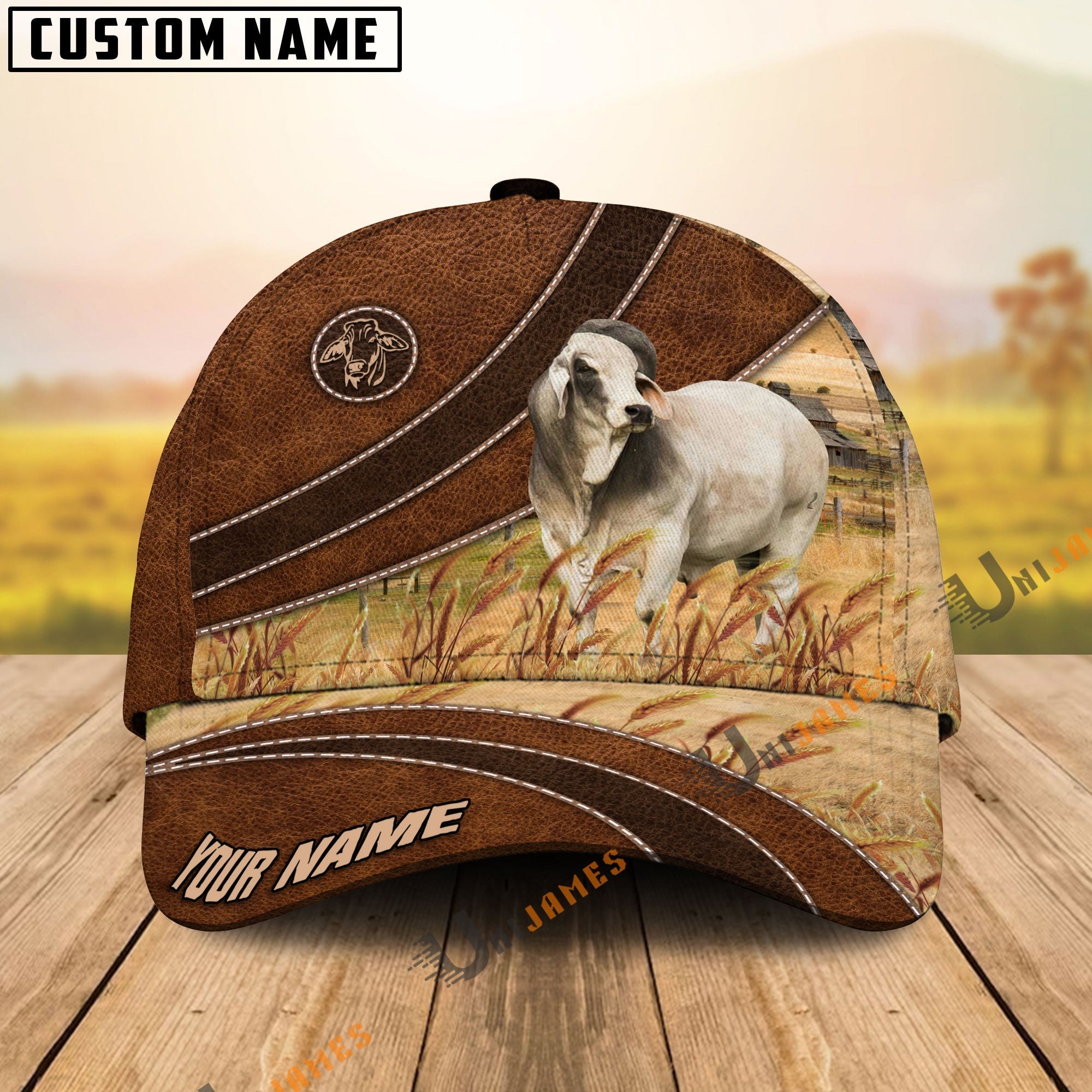 Brahman Cool Farming Customized Name Cap