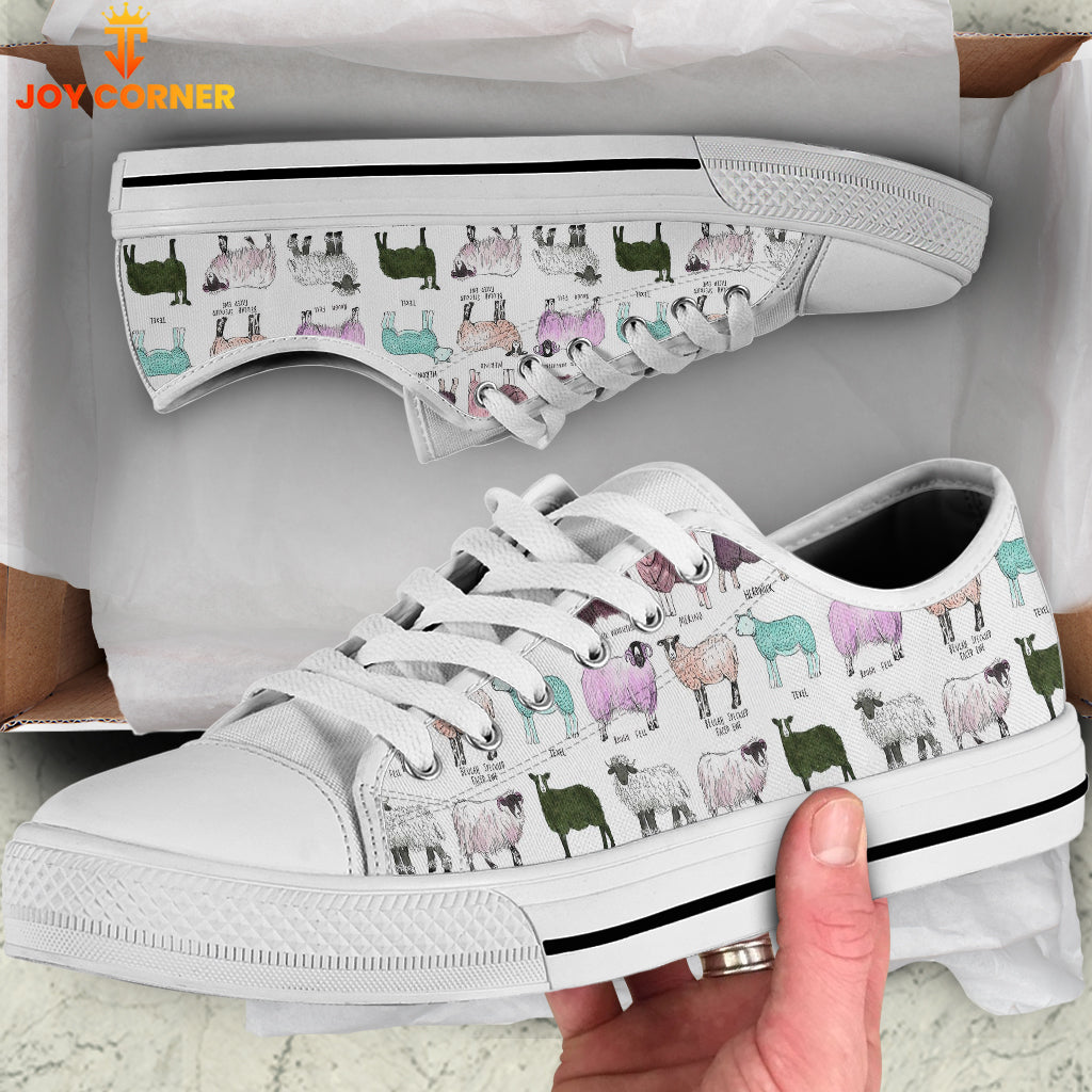 Sheep Pattern Low Top Shoes