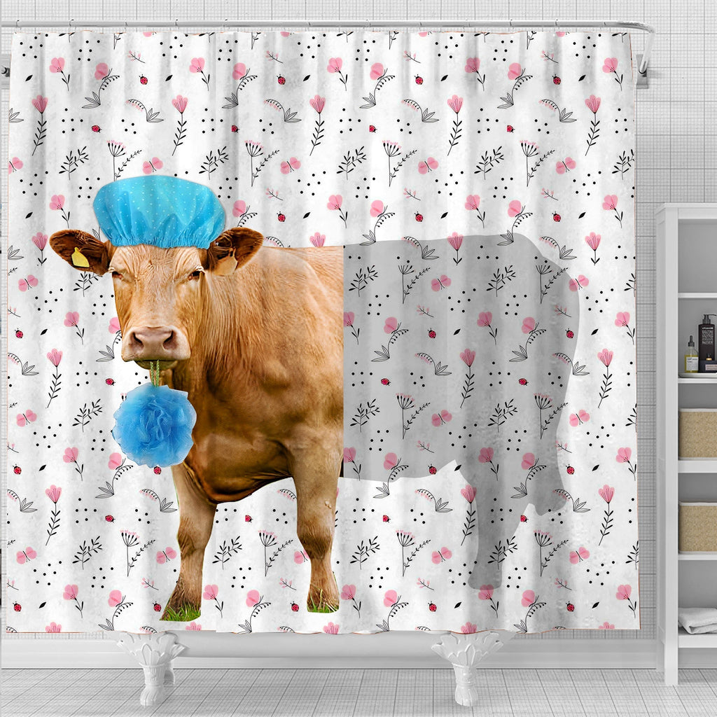 Limousin Flower 3D Shower Curtain