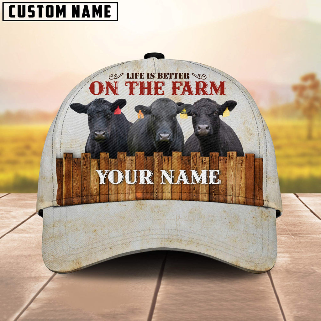 Brangus Better On The Farm Customized Name Cap