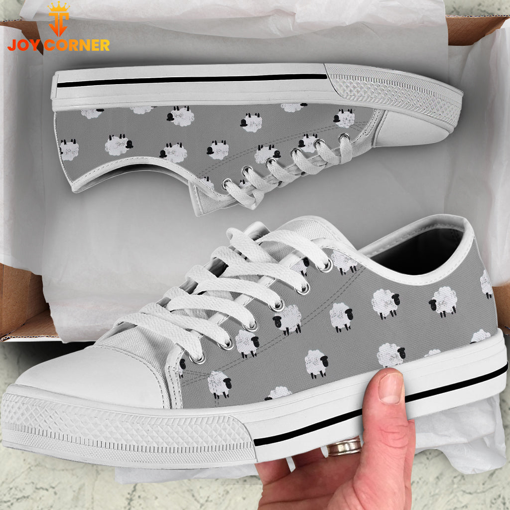Sheep Pattern Low Top Shoes