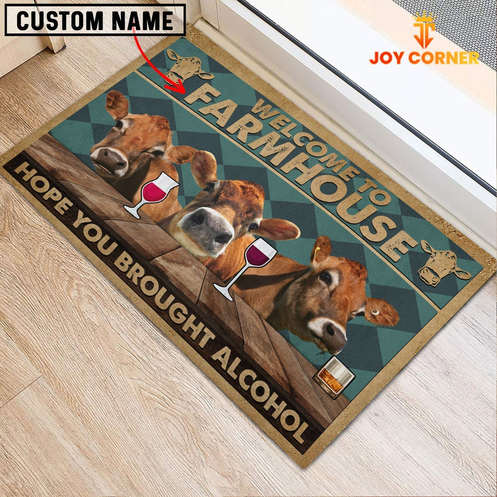 Jersey Hope You Bought Alcohol Custom Name Doormat