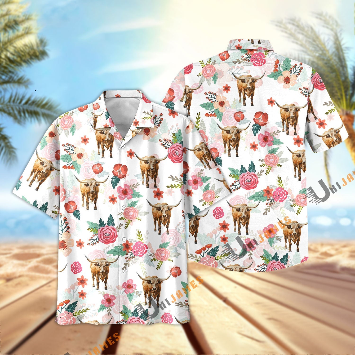 Texas Longhorn Fresh Summer 3D Hawaiian Shirt
