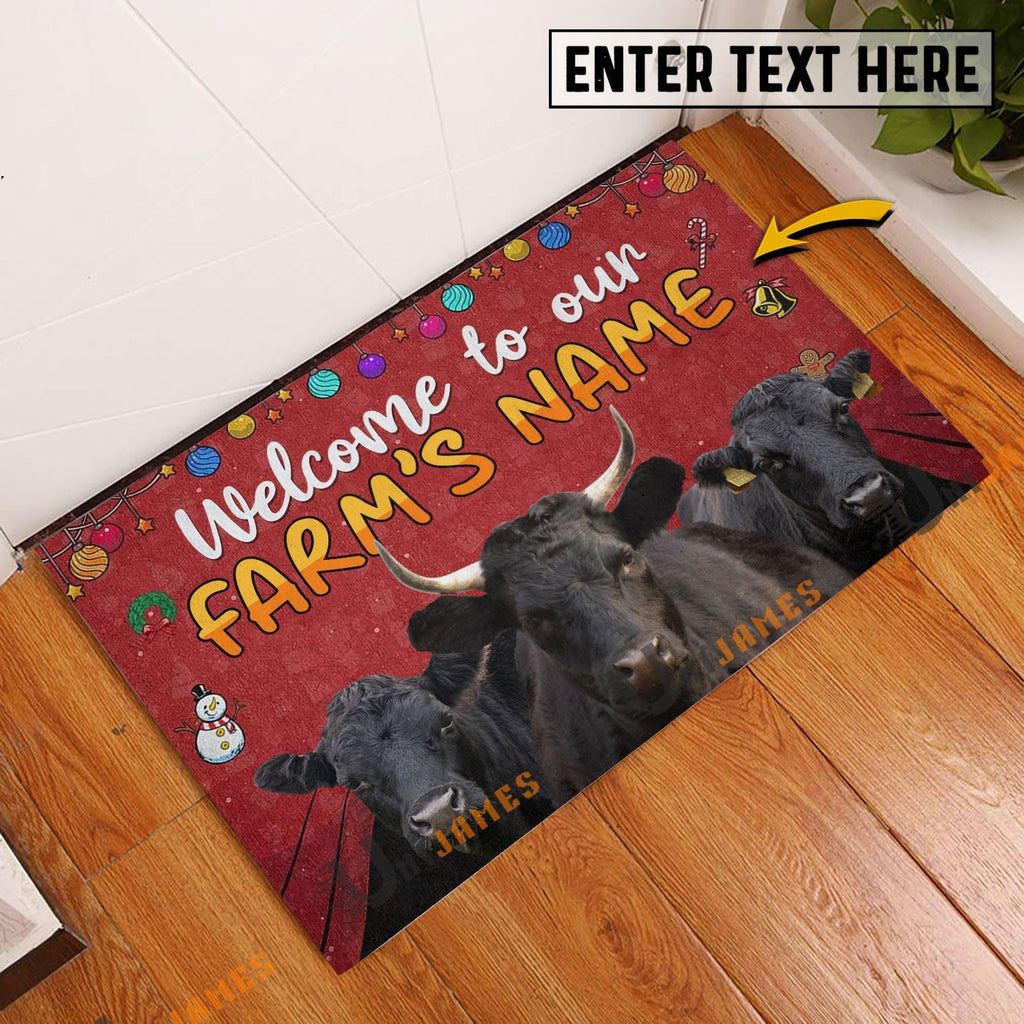 Dexter Christmas Custom Name Doormat