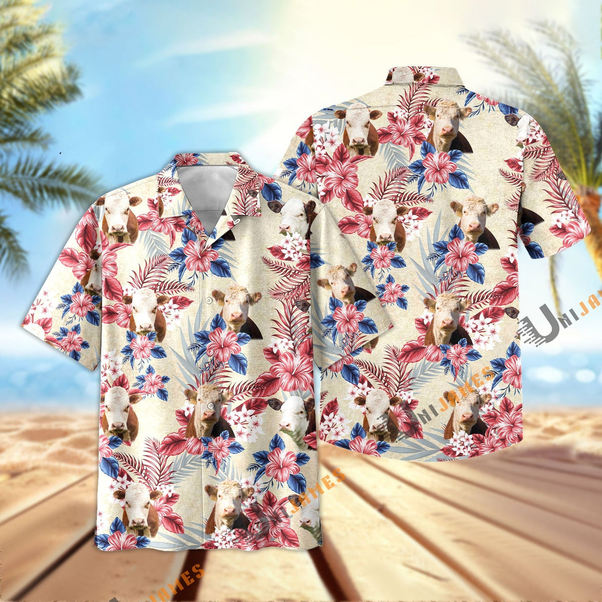 Hereford Flowers Cool Summer Pattern Hawaiian Shirt