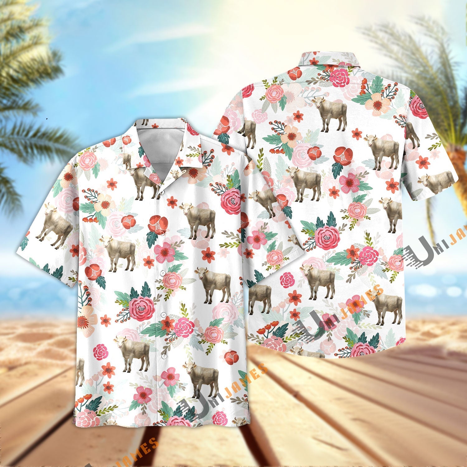Charolais Fresh Summer 3D Hawaiian Shirt