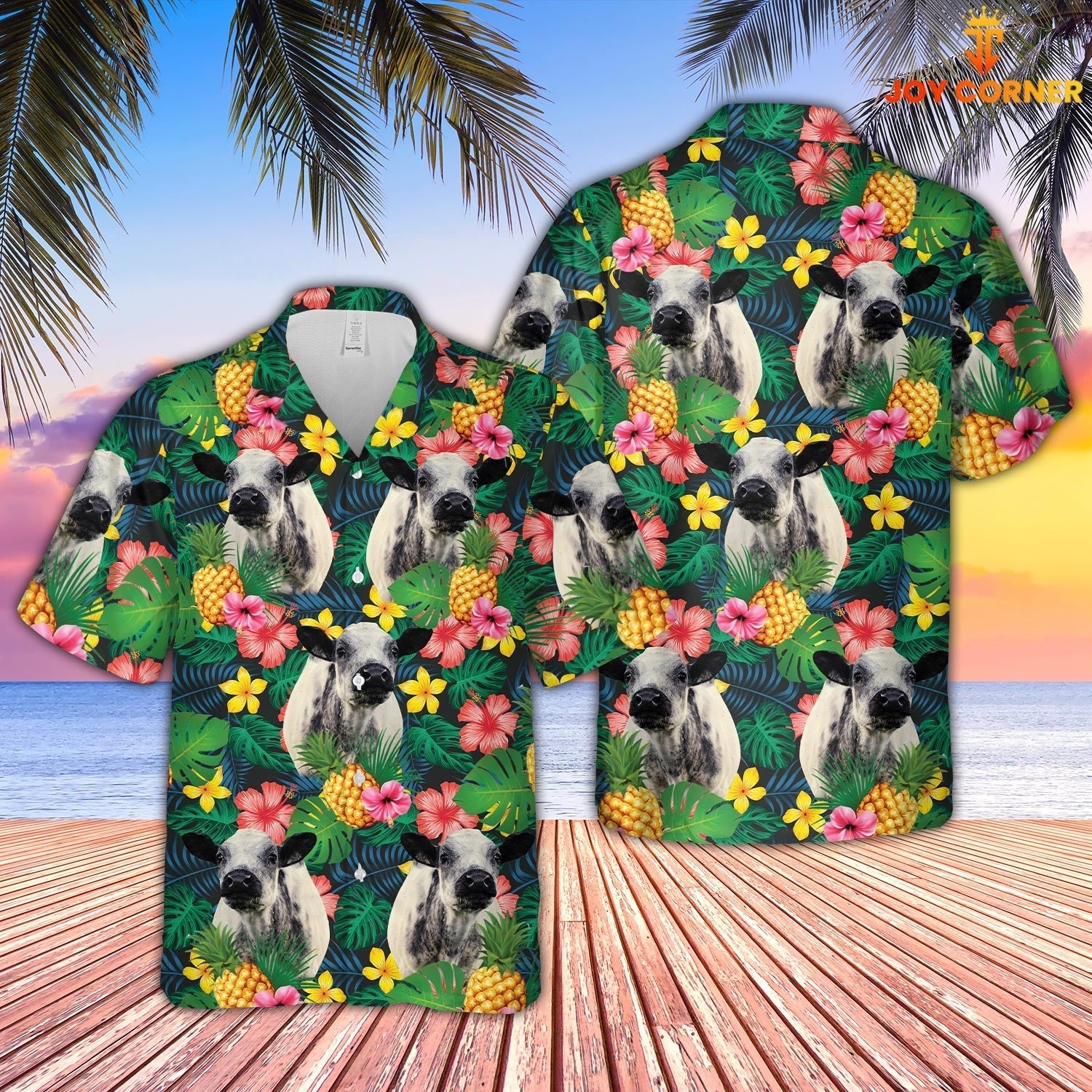 Speckle Park Summer Pattern 3D Hawaiian Shirt