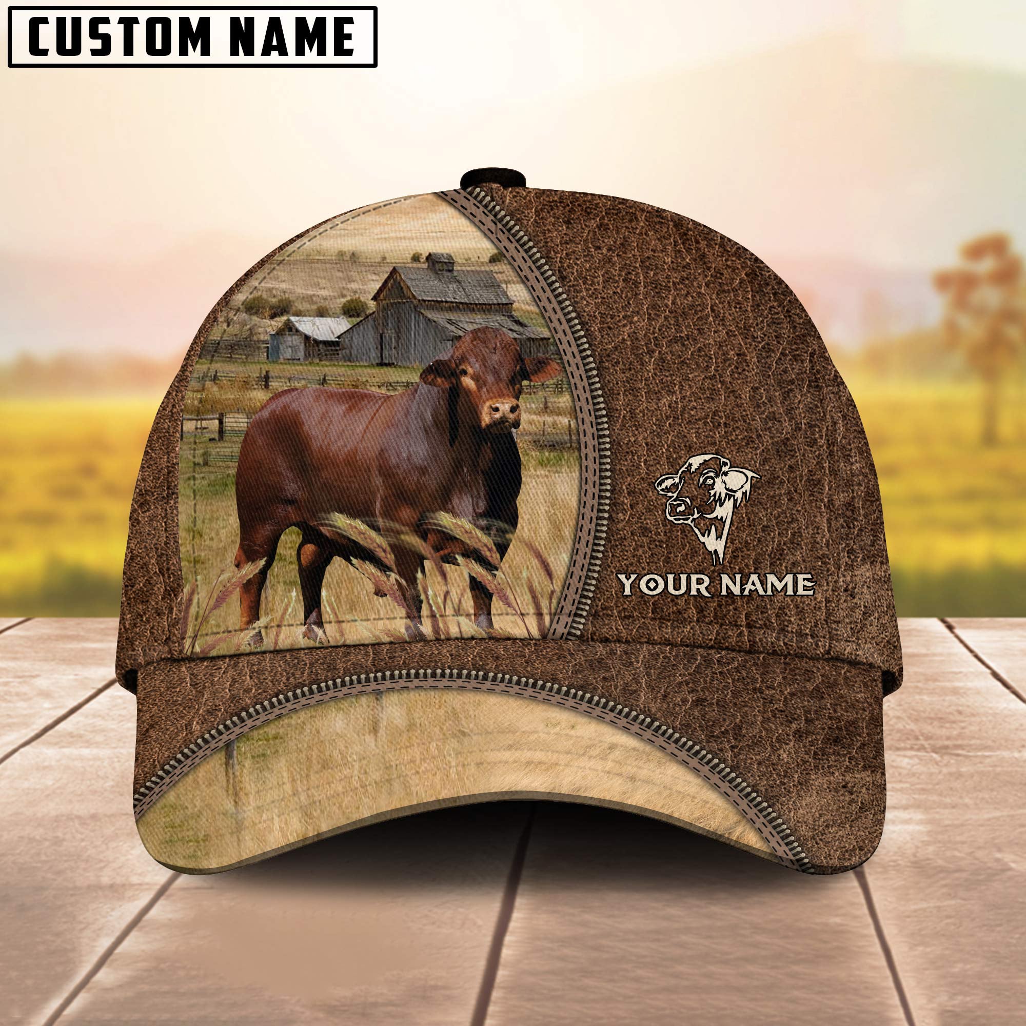 Beefmaster Farming Personalized Name Cap