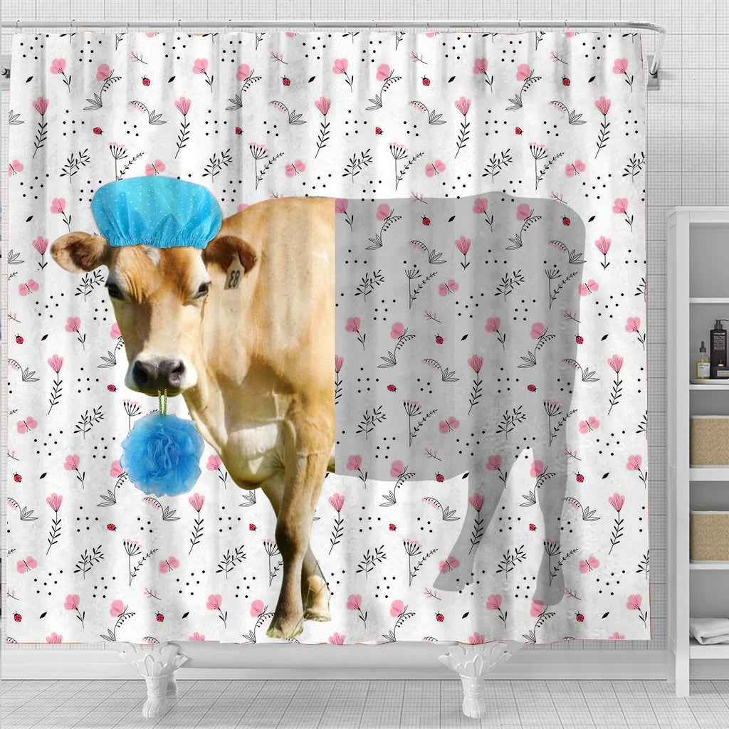 Jersey Flower 3D Shower Curtain