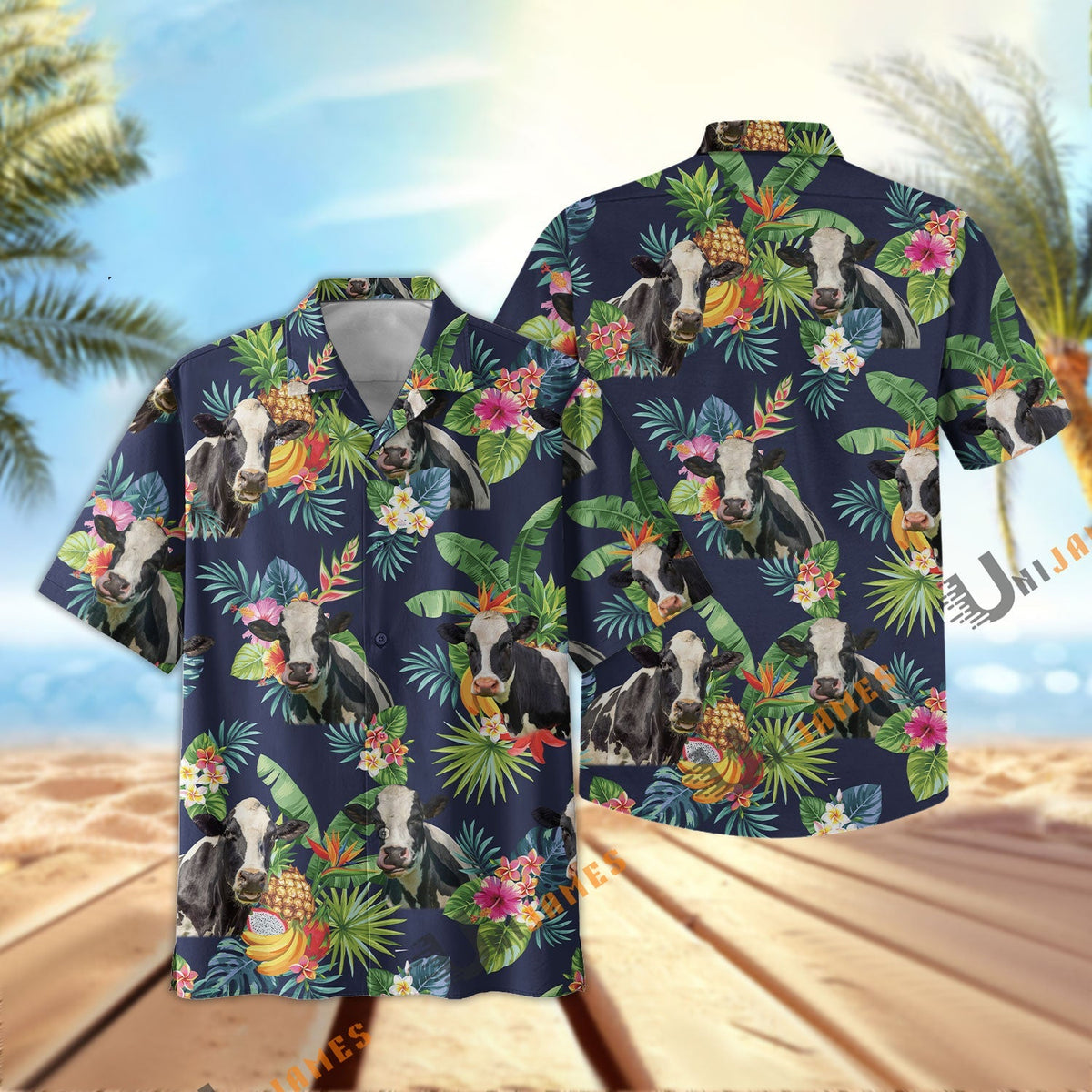 Holstein Fruit Summer Hawaiian Shirt