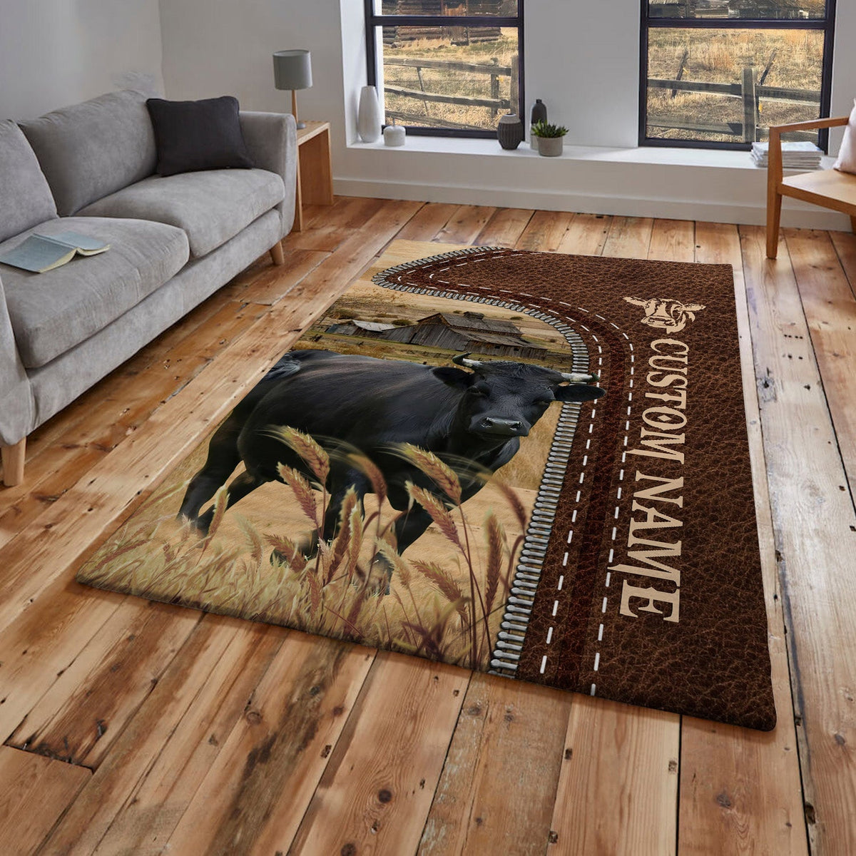 Dexter Farming Personalized Name 3D Rug