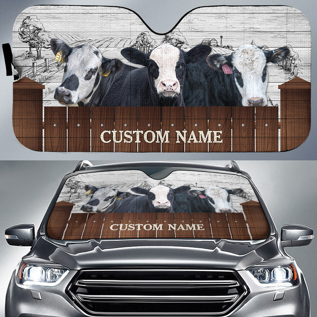 Black Baldy Farming Custom Name 3D Sun Shade