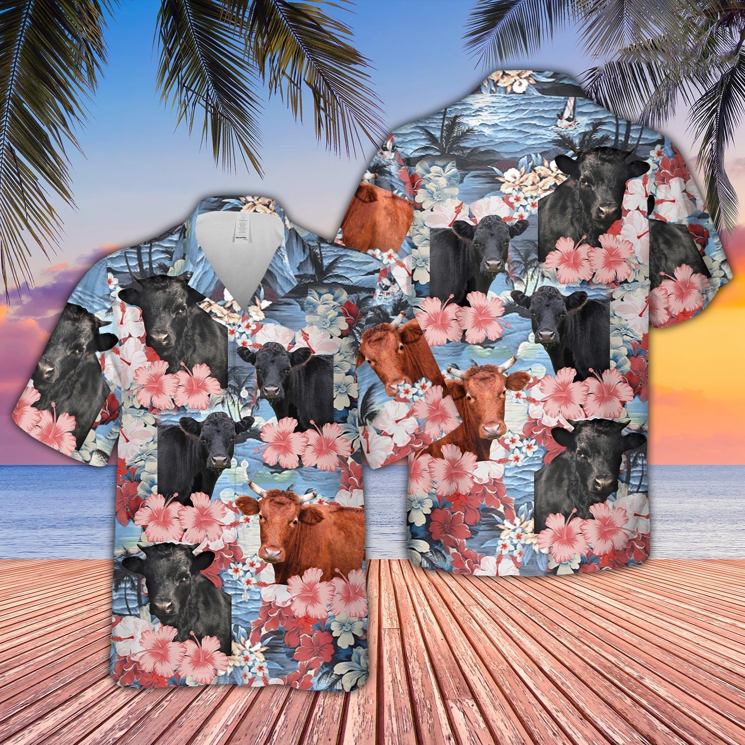 Dexter Flower Farming 3D Hawaiian Shirt