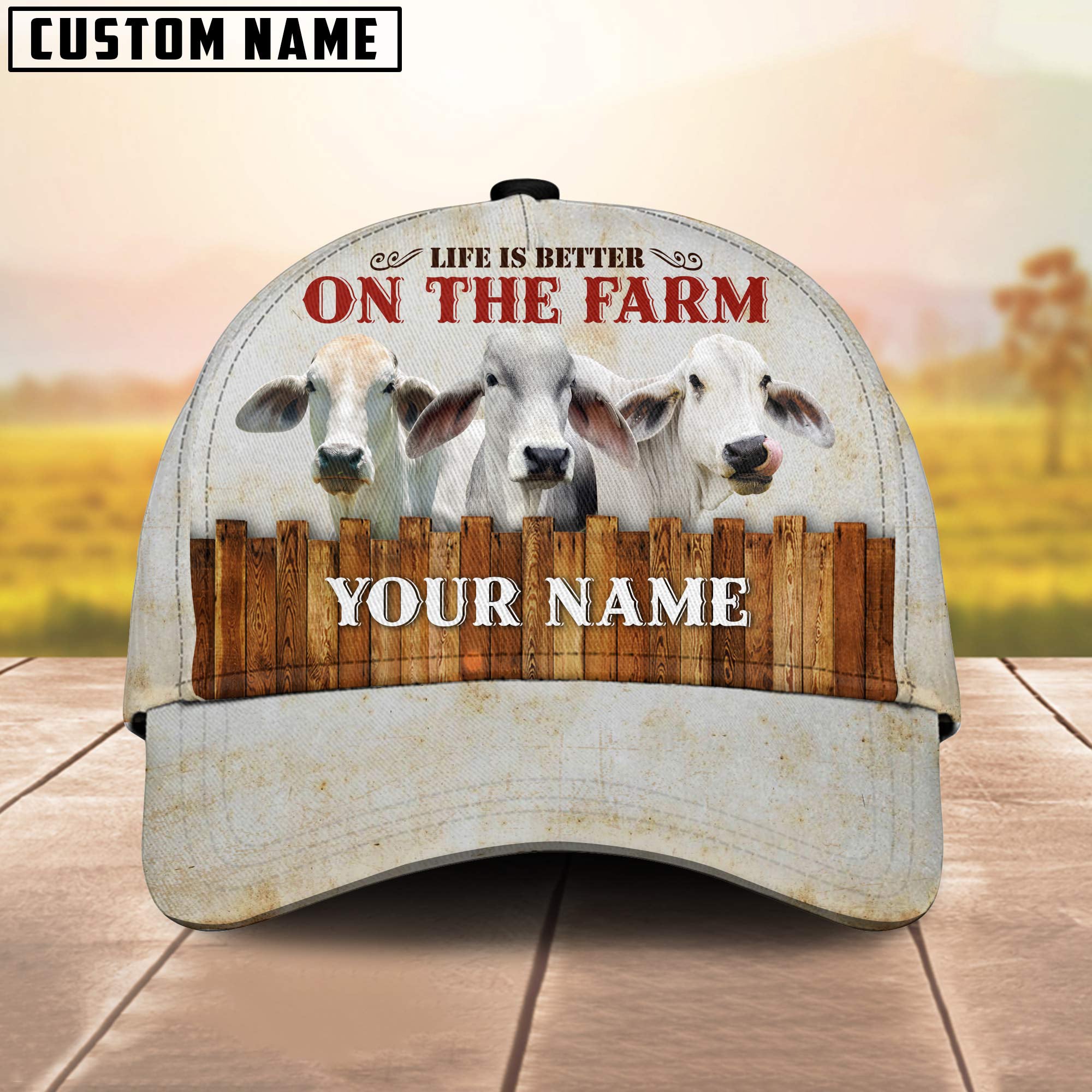 Brahman Better On The Farm Customized Name Cap