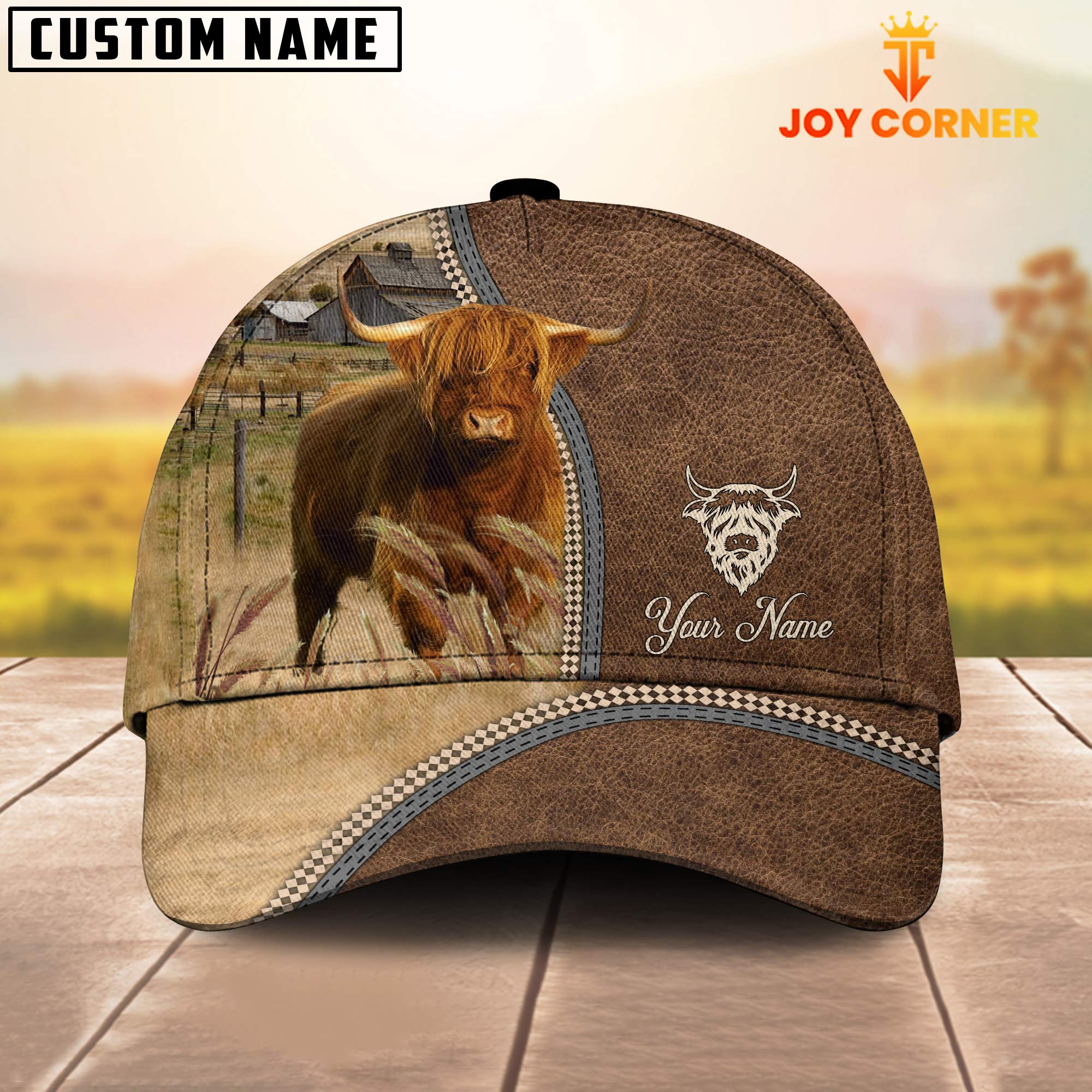 Personalized Name Highland Farming Cap
