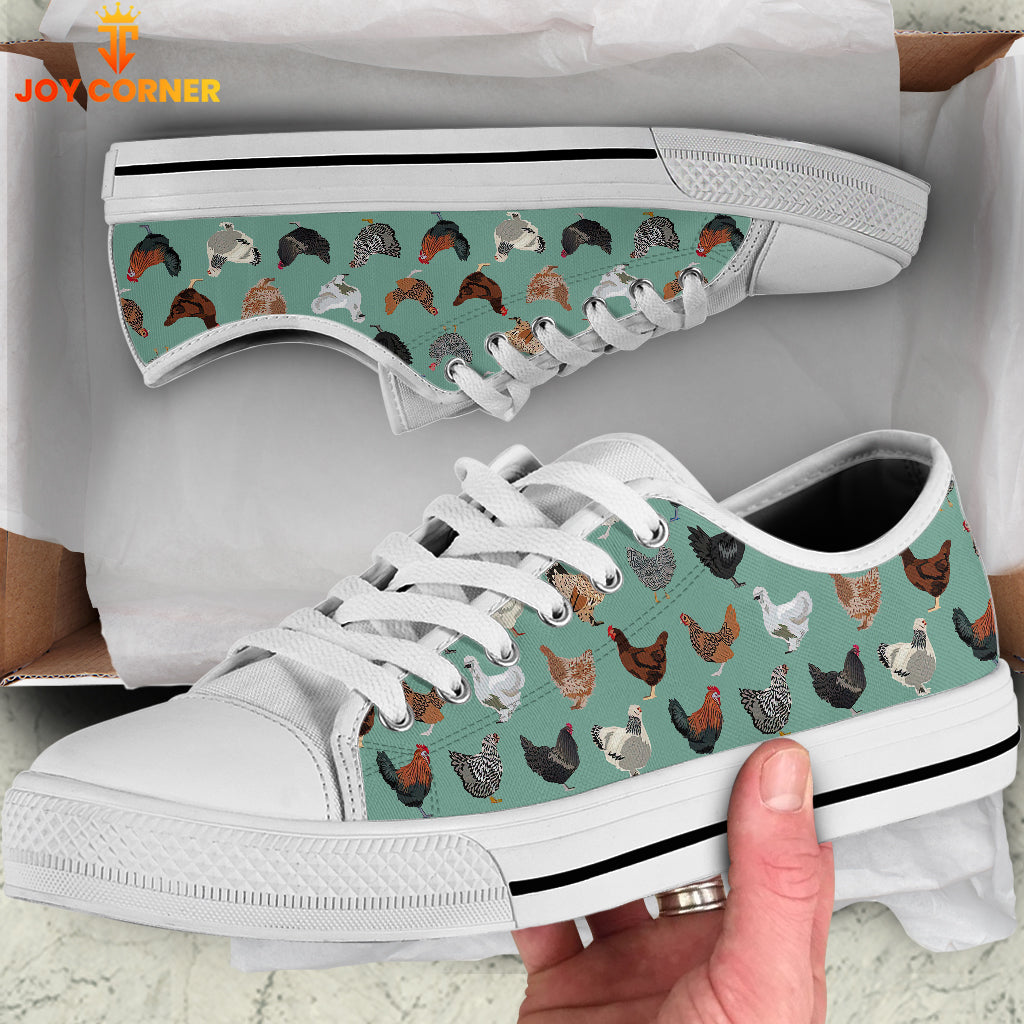 Chicken Pattern Low Top Shoes