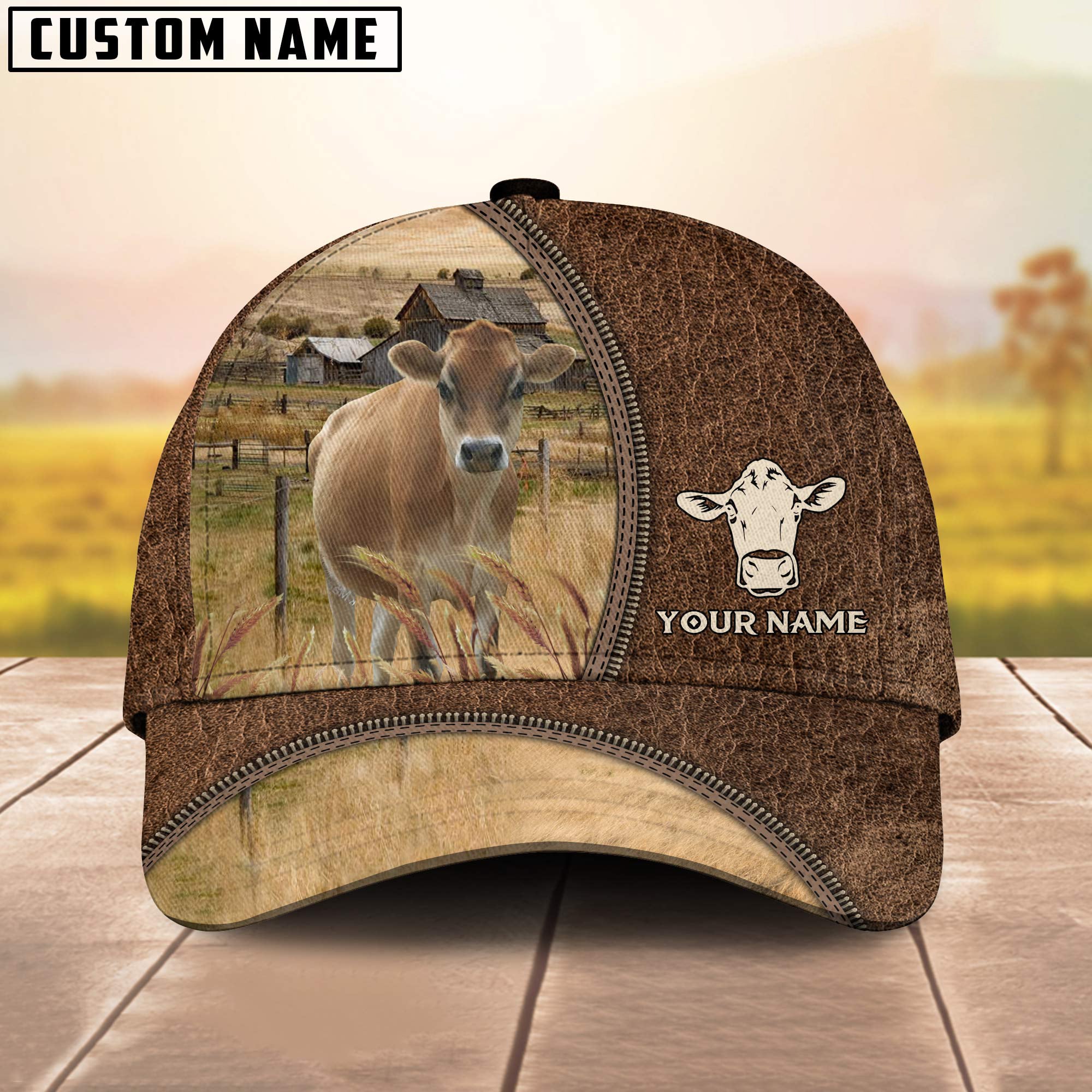 Jersey Farming Personalized Name Cap