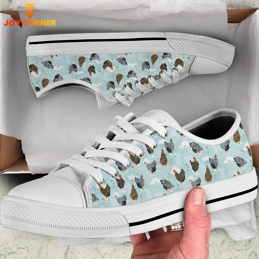 Chicken Pattern Low Top Shoes