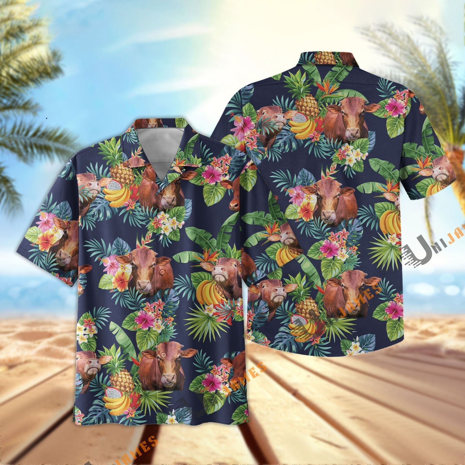 Beefmaster Fruit Summer Hawaiian Shirt