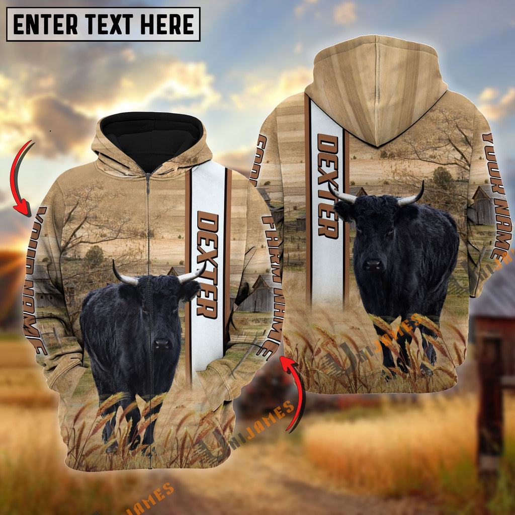 Dexter Happy Farm Life Personalized Name, Farm Name 3D Hoodie