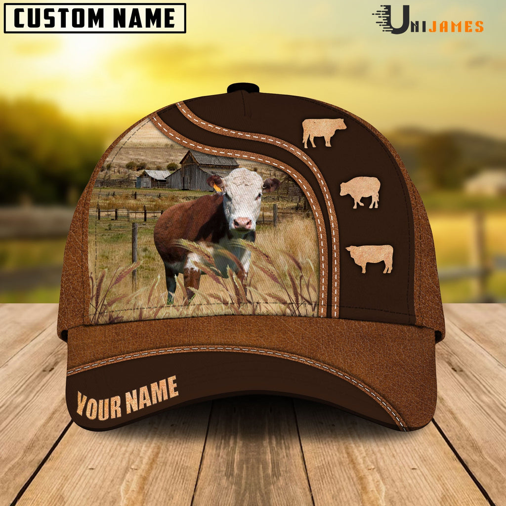 Hereford Farming Life Customized Name Cap