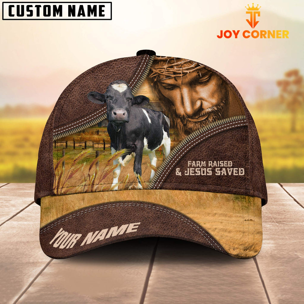 Holstein Farm & Jesus Customized Name Cap