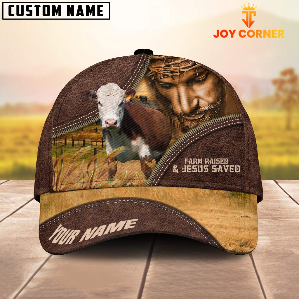 Hereford Farm & Jesus Customized Name Cap