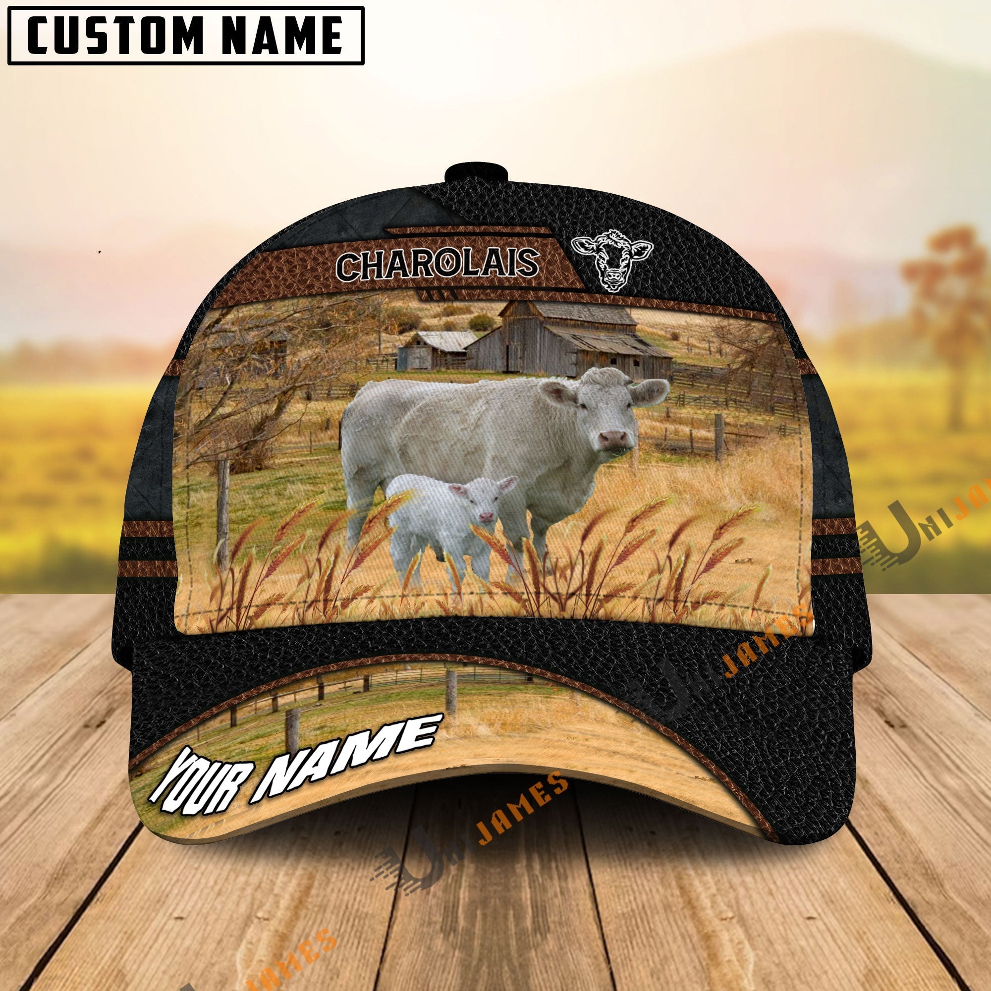 Charolais Family Customized Name Cap