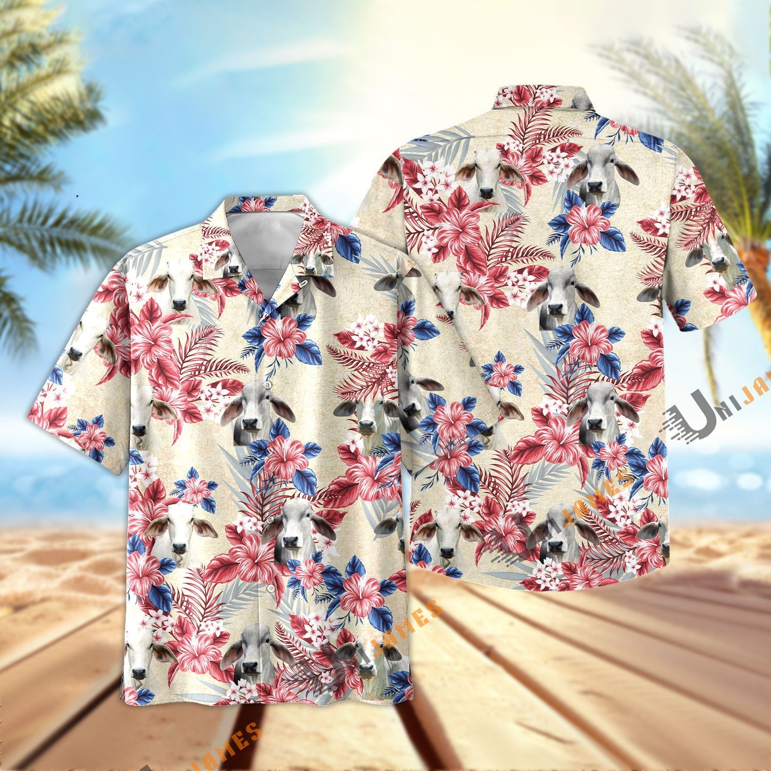 Brahman Flowers Cool Summer Pattern Hawaiian Shirt