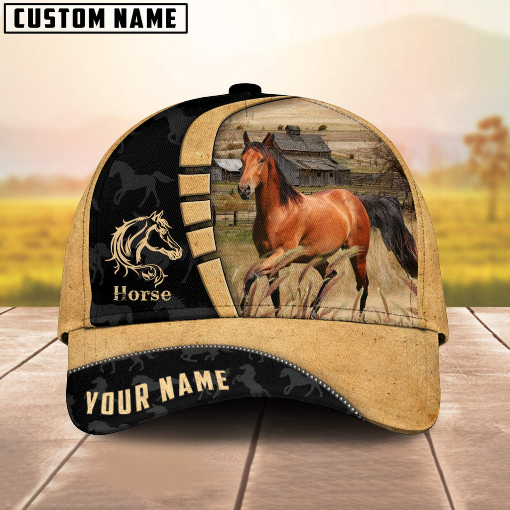 Custom Name Horse 3D Cap
