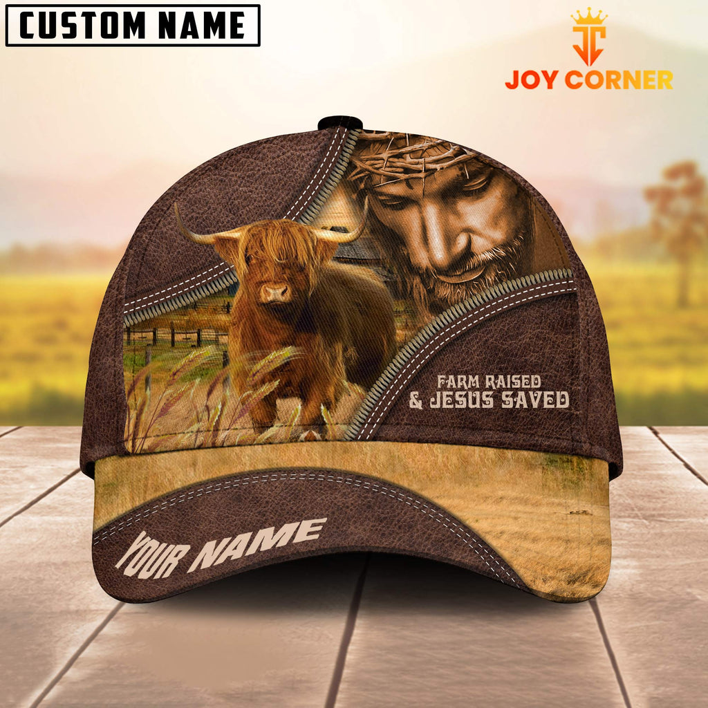 Highland Farm & Jesus Customized Name Cap