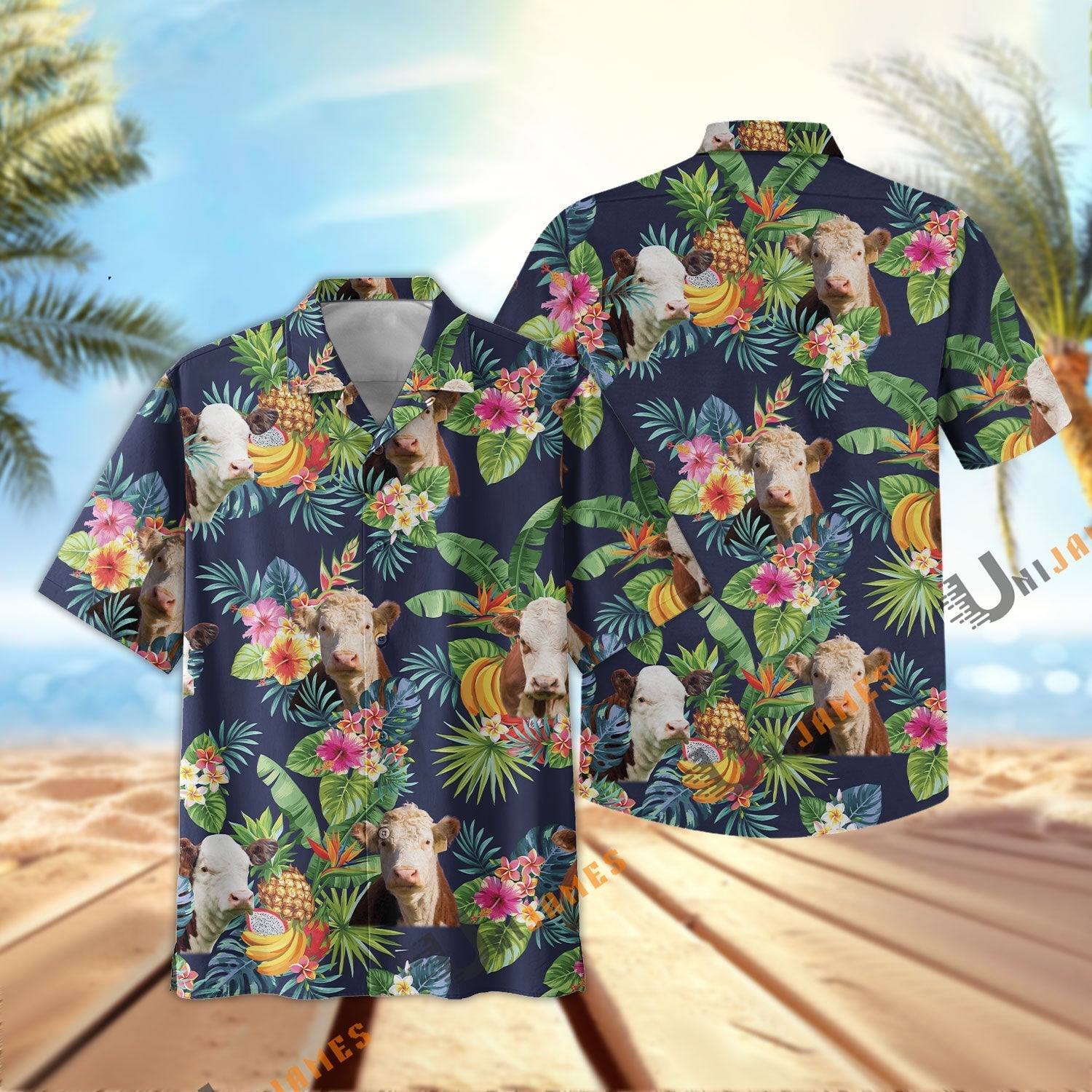 Hereford Fruit Summer Hawaiian Shirt