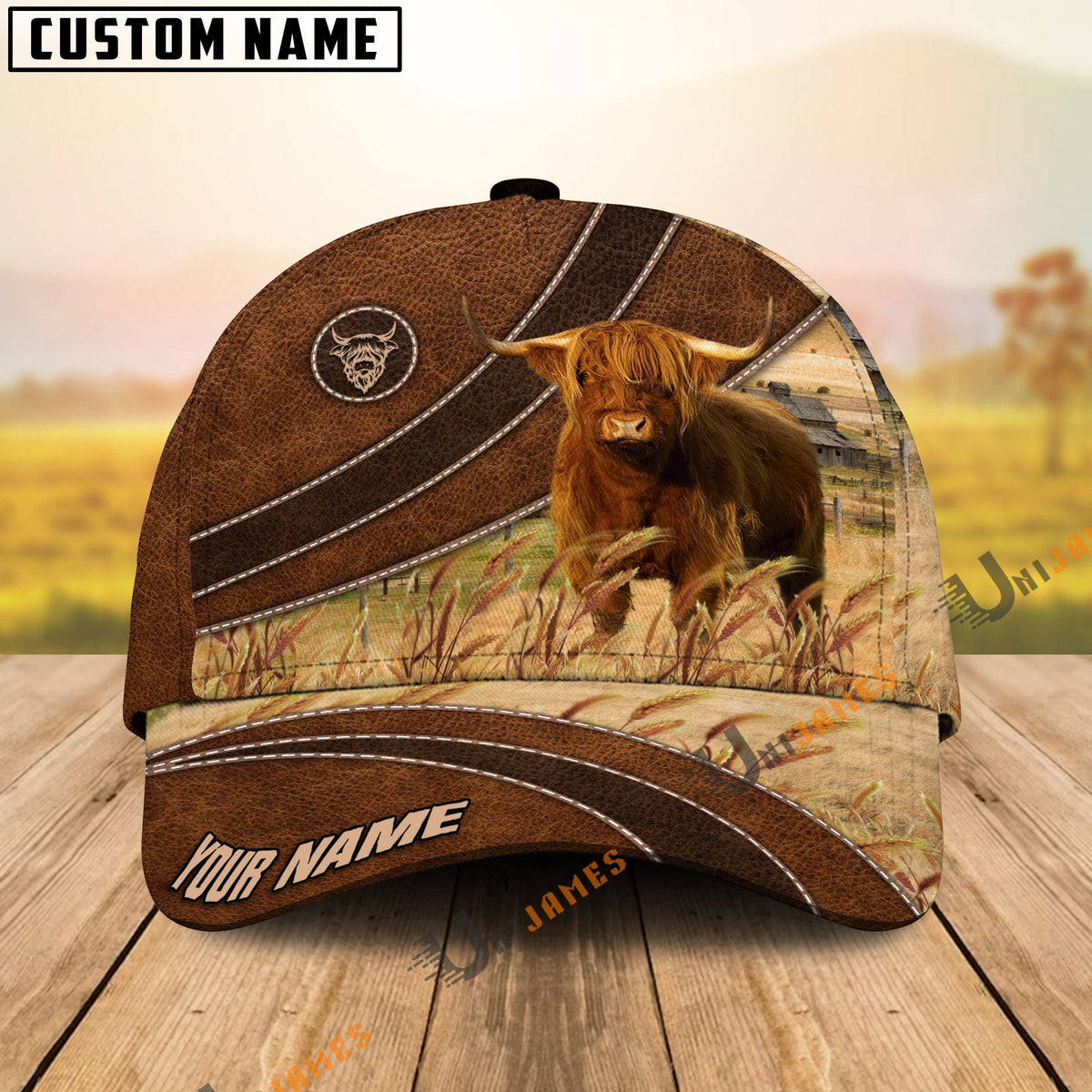 Highland Cool Farming Customized Name Cap