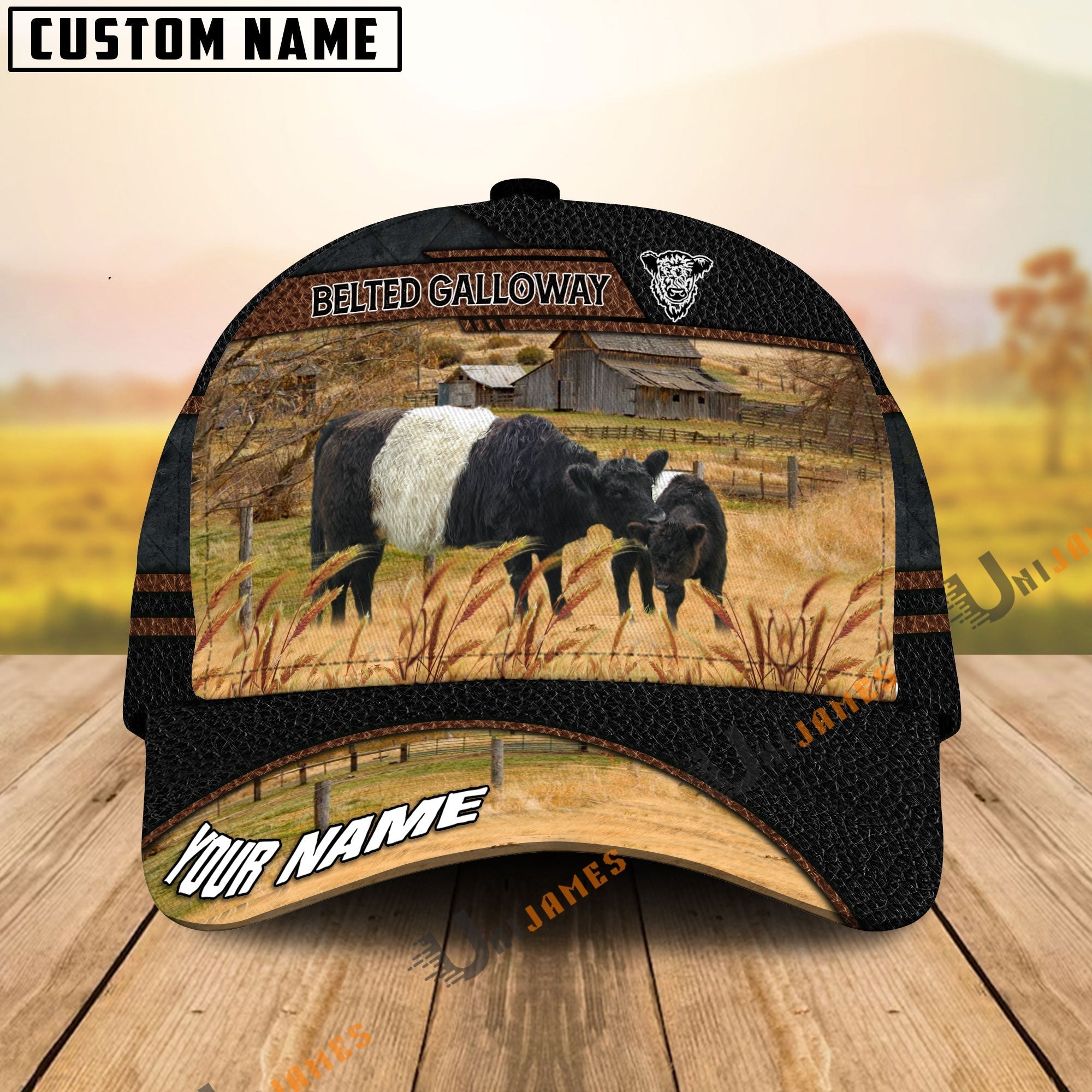Belted Galloway Family Customized Name Cap