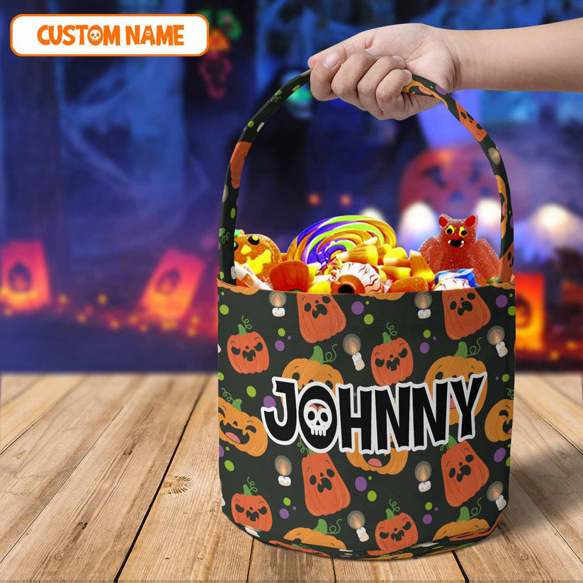 Personalized Name Halloween Basket