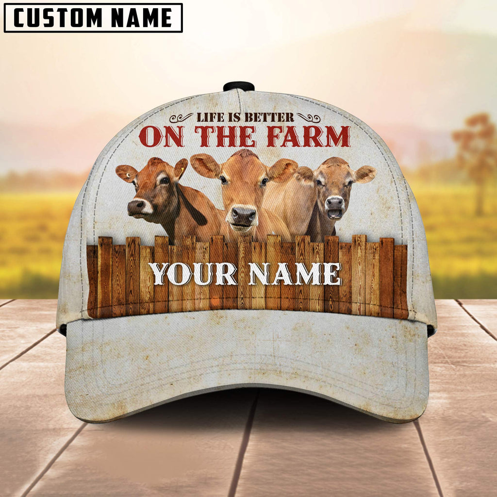 Jersey Better On The Farm Customized Name Cap