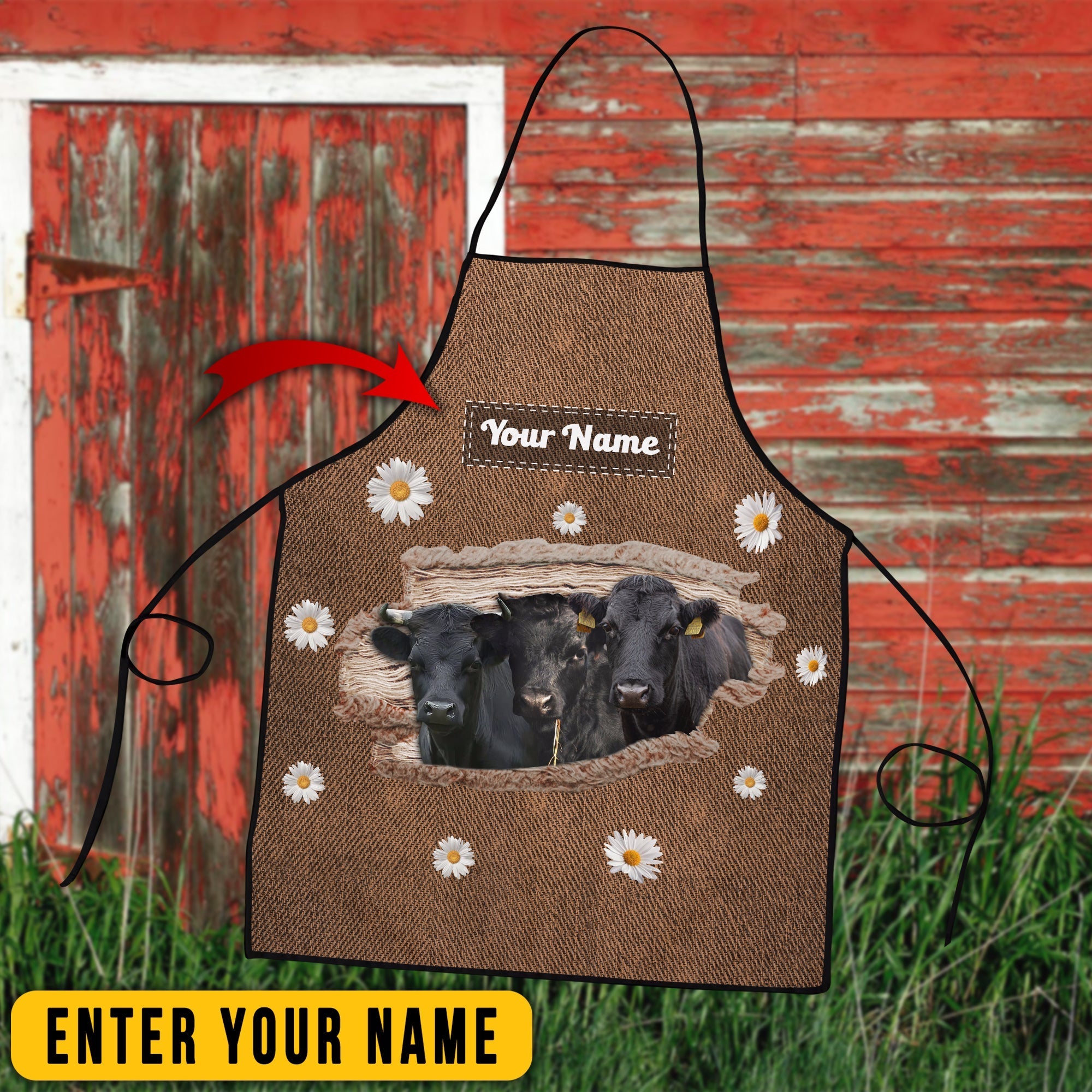 Personalized Name Dexter Happiness 3D Apron