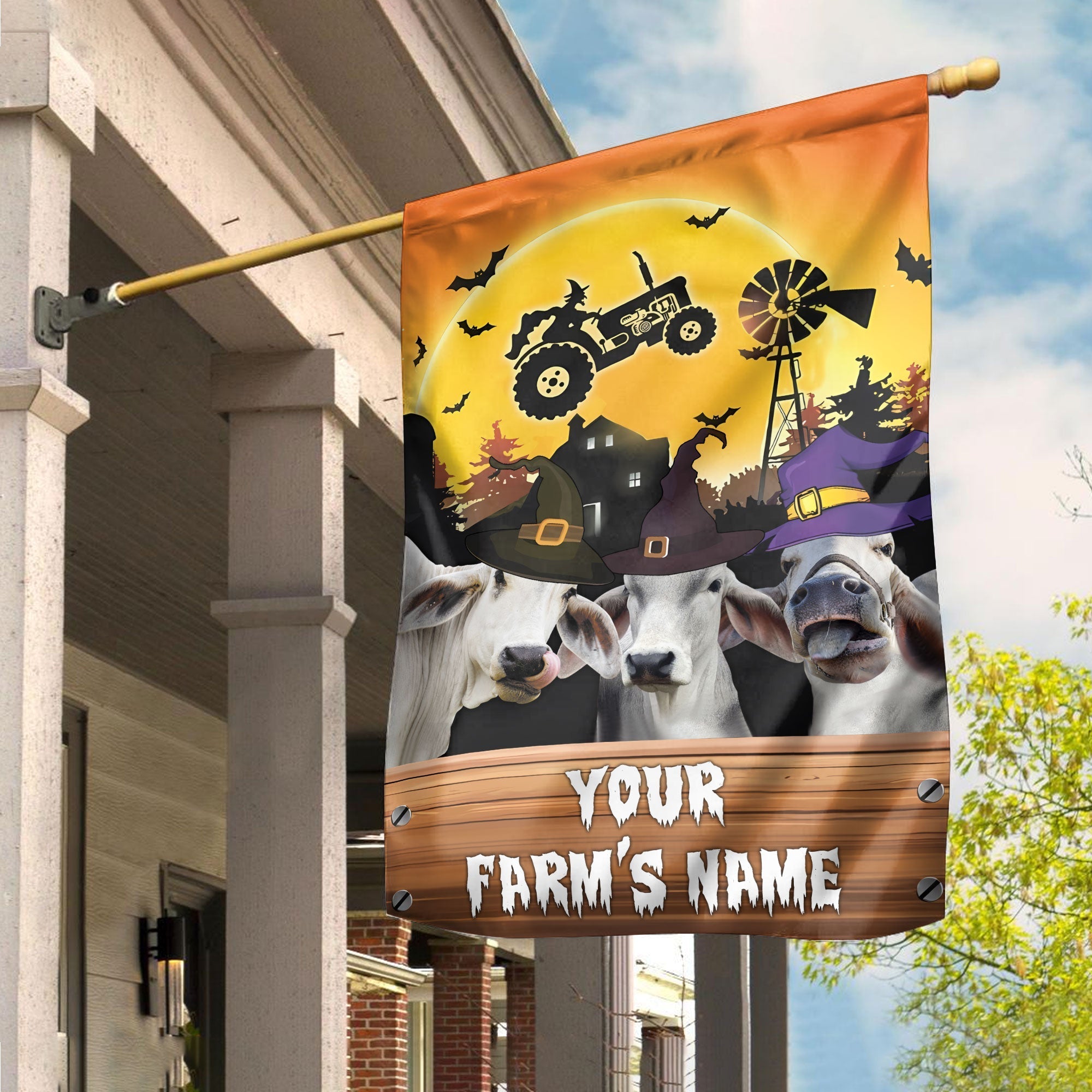 Brahman Farming Customized Name 3D Flag