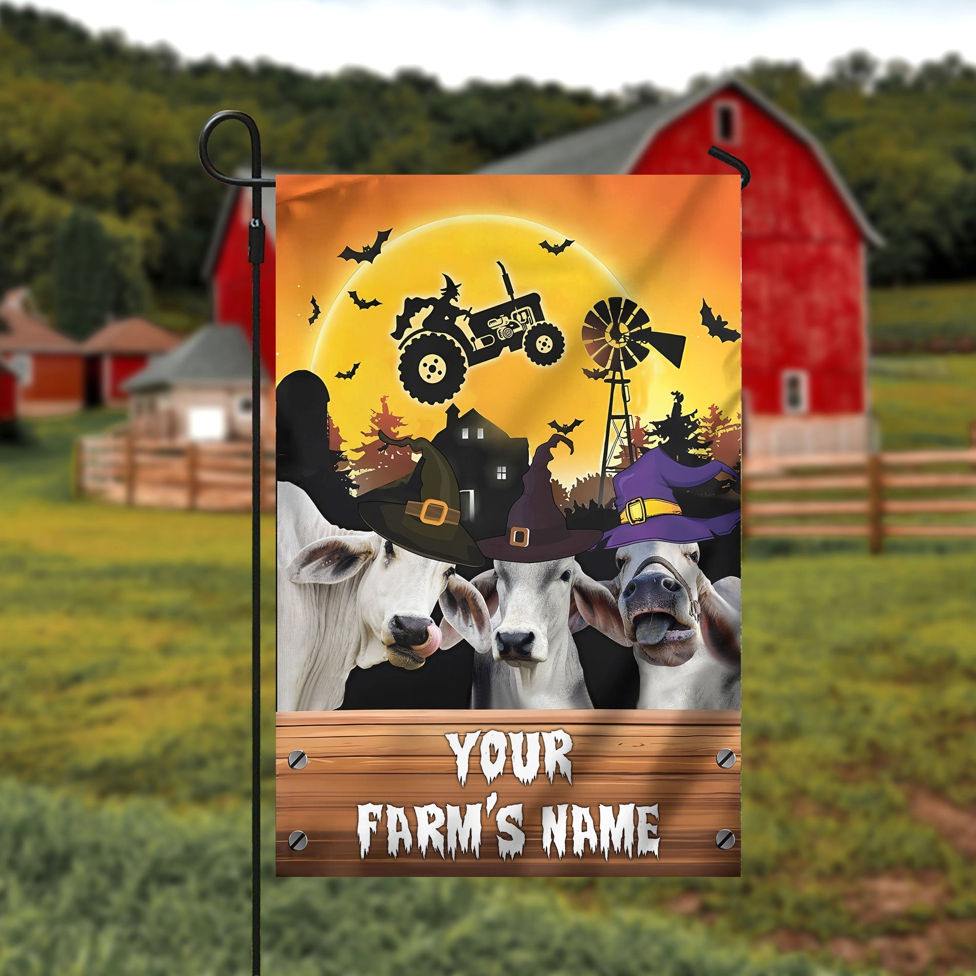 Brahman Farming Customized Name 3D Flag
